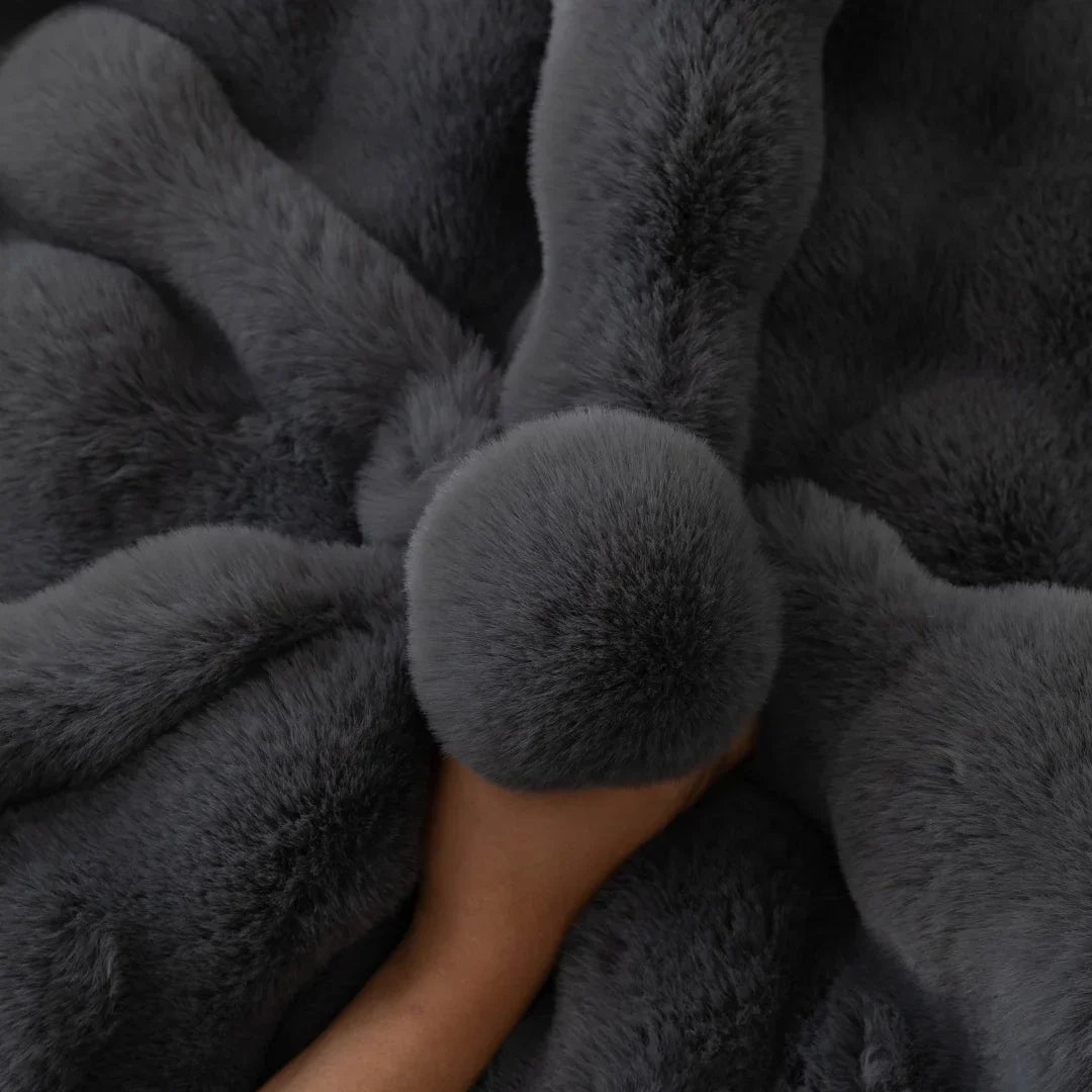 Sofa Decor Aurelia Faux Fur Sofa Seat Cover styled for sofa cover sizing and fit guide in Australian homes