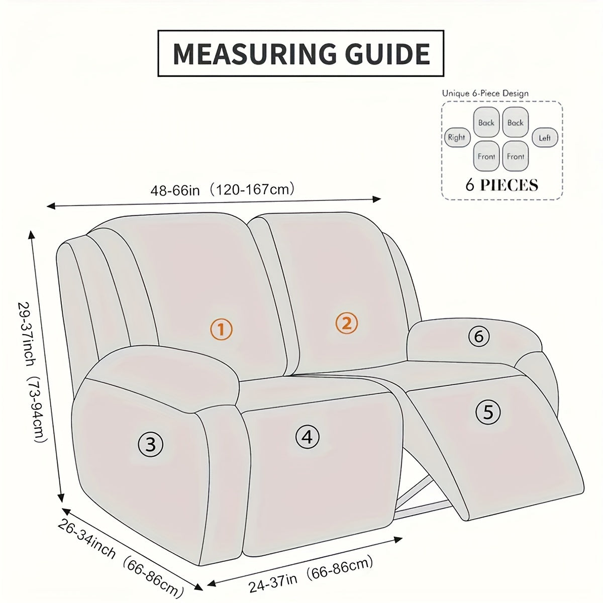 Decor Cedar Greyson Jacquard Recliner Cover recliner sofa cover in United States - lifestyle fit detail 4