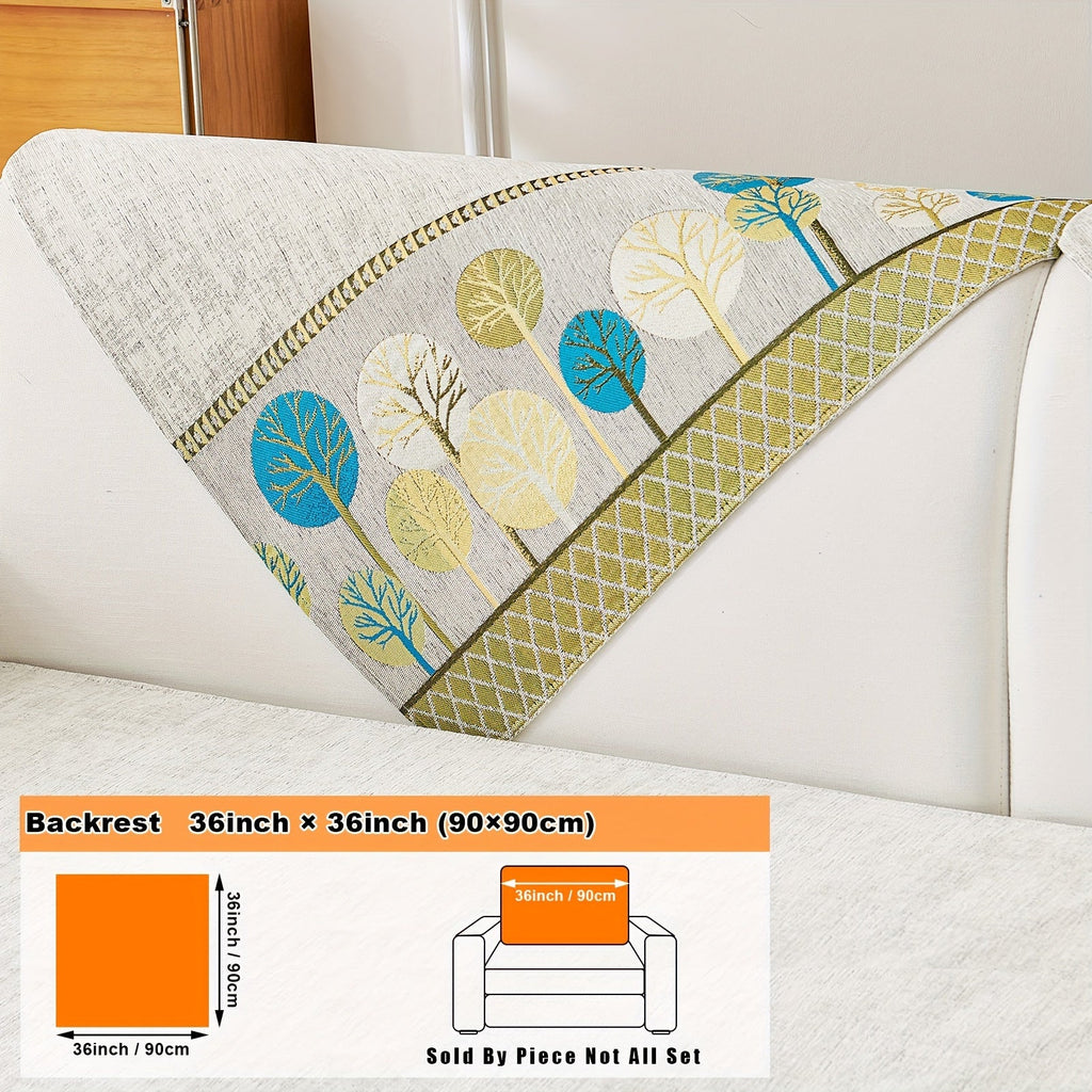 Decor Cedar Moonlit Jacquard Armchair Cover lifestyle product image for boho chair cover in United States