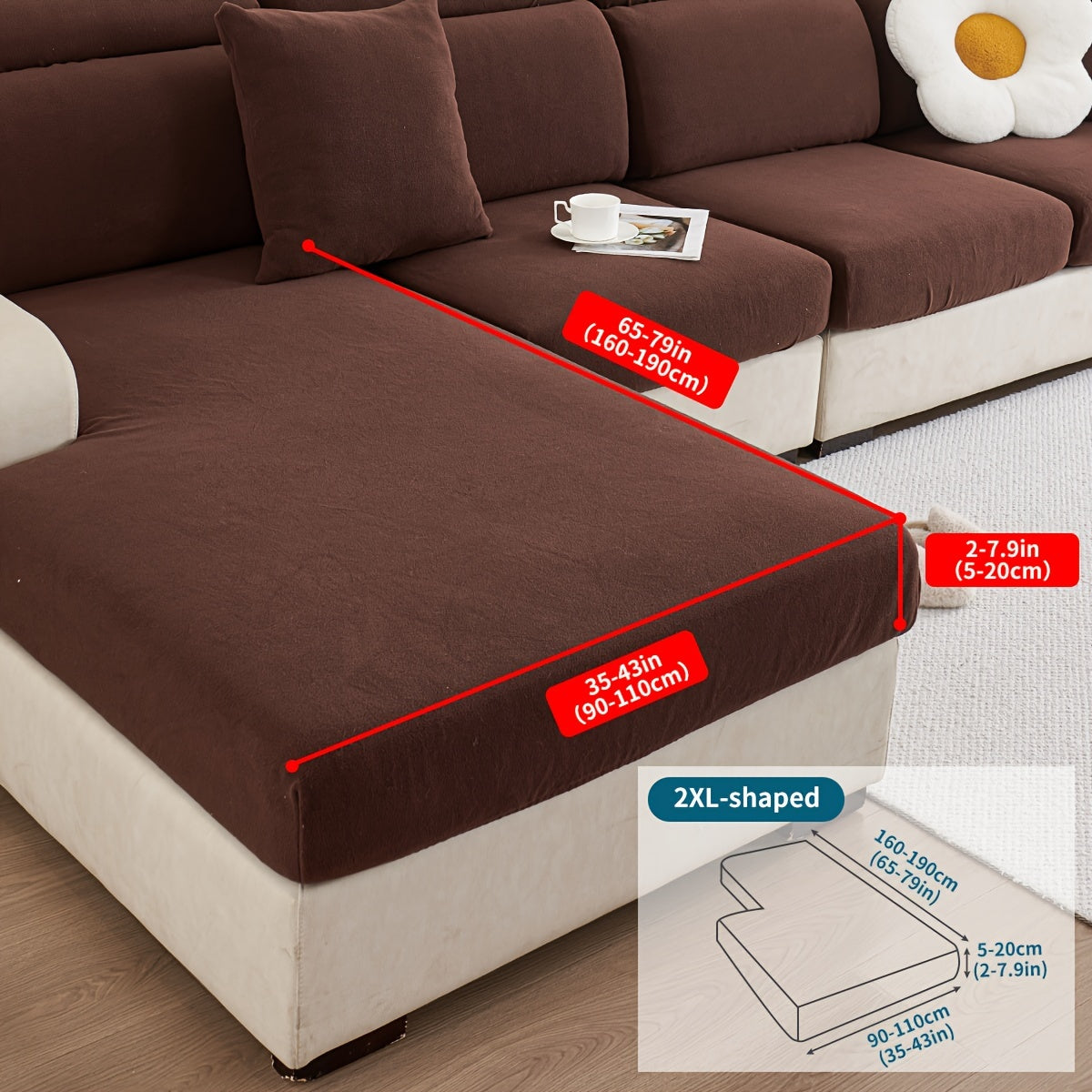 Decor Cedar Orana Non Slip Pet Sofa Cover lifestyle product image for stretch sofa cover in United States