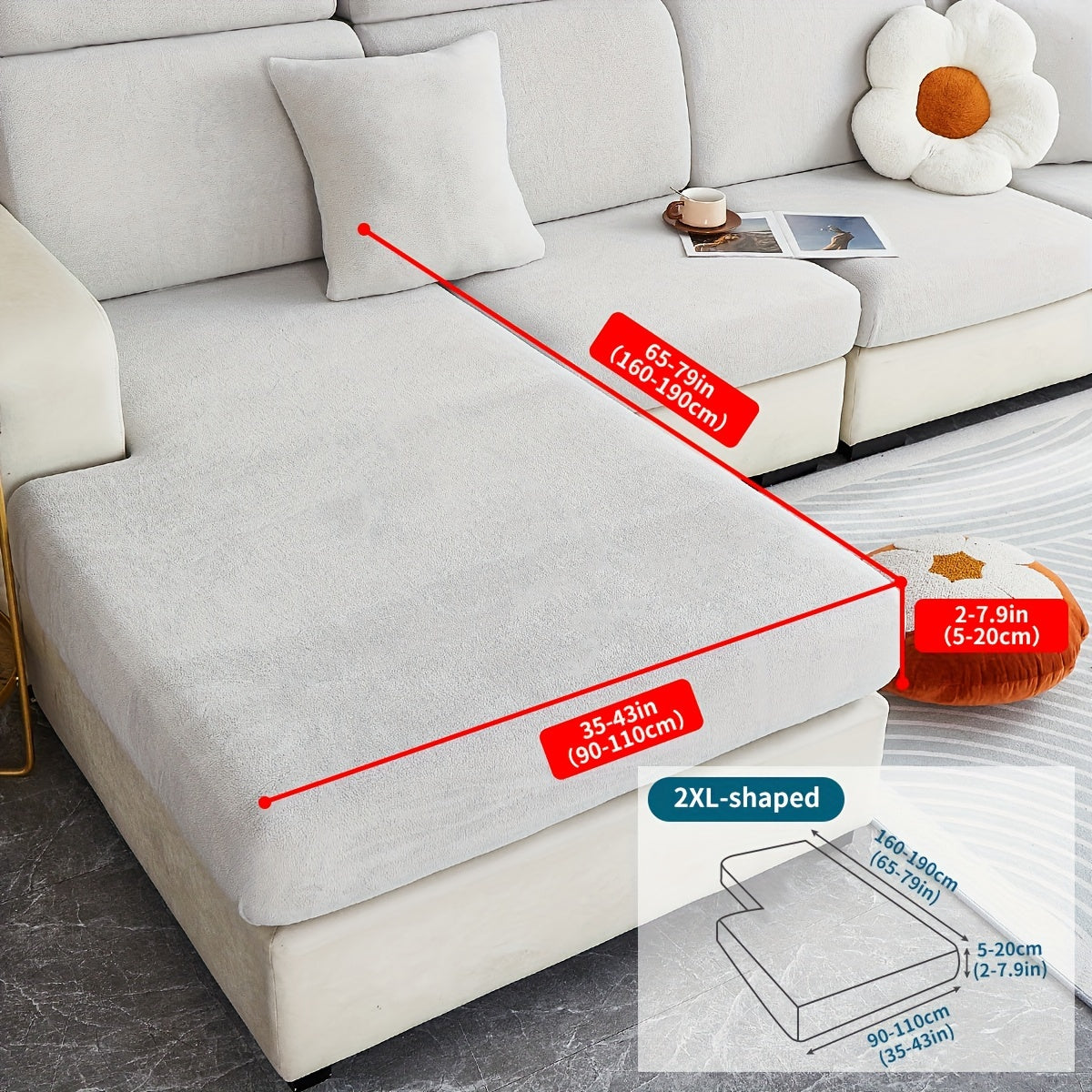 Decor Cedar Orana Non Slip Pet Sofa Cover lifestyle product image for stretch sofa cover in United States