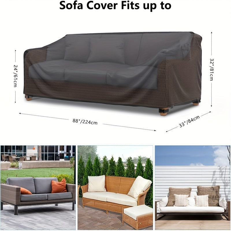 Decor Cedar Portsea Water Resistant Outdoor Sofa Cover lifestyle product image for water resistant outdoor sofa cover in United States