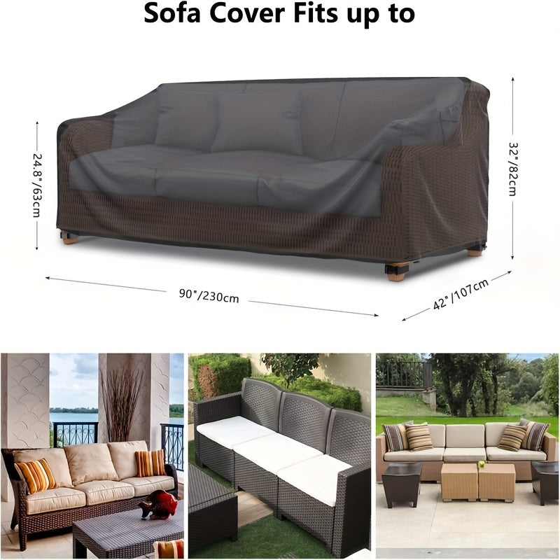 Decor Cedar Portsea Water Resistant Outdoor Sofa Cover lifestyle product image for water resistant outdoor sofa cover in United States