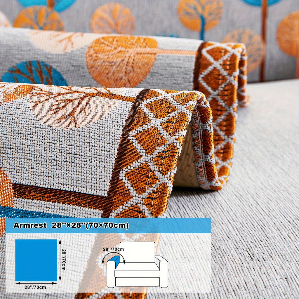 Decor Cedar Sienna Boho Plush Sofa Cover lifestyle product image for boho sofa cover in United States