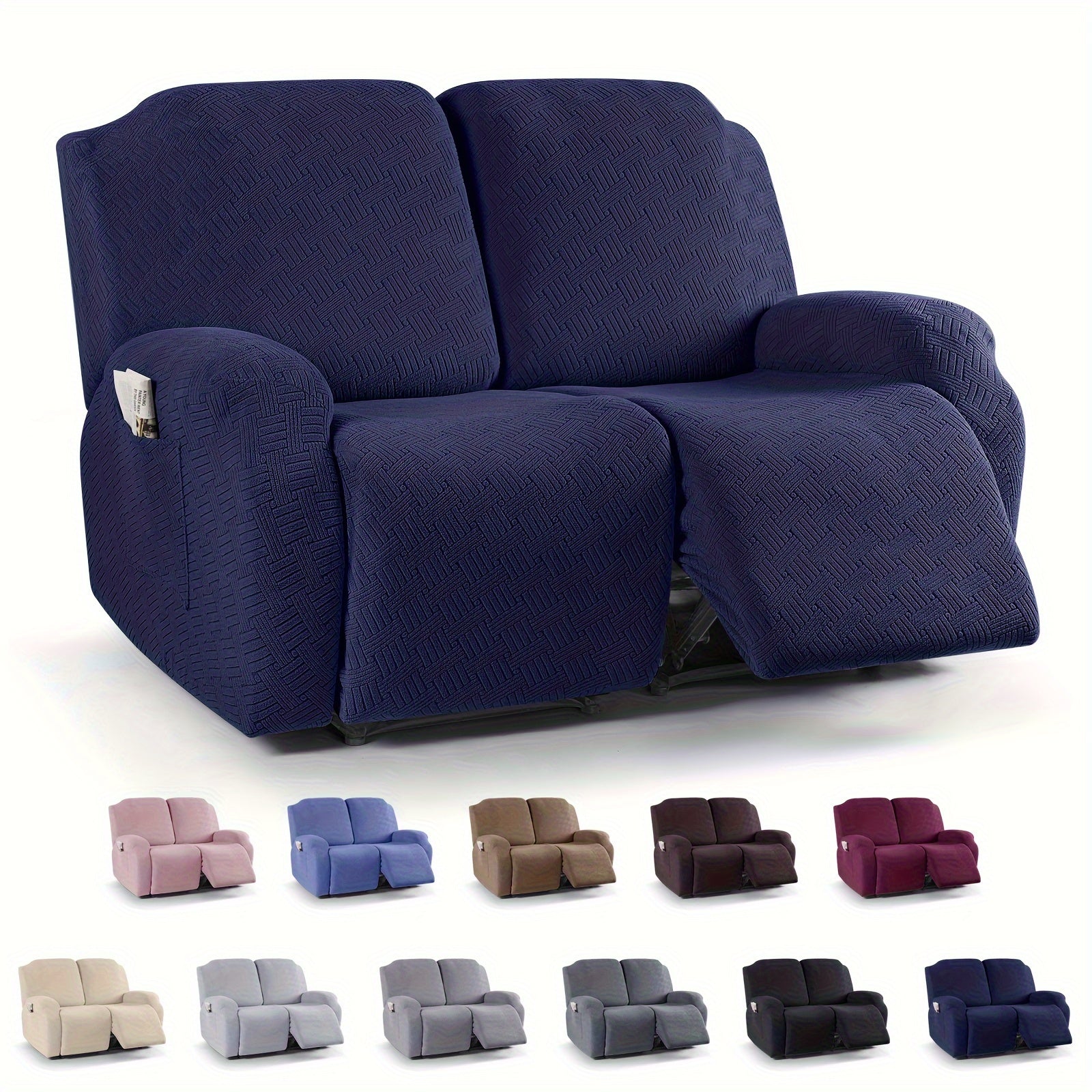 Decor Cedar Greyson Jacquard Recliner Cover lifestyle product image for jacquard recliner cover in United States