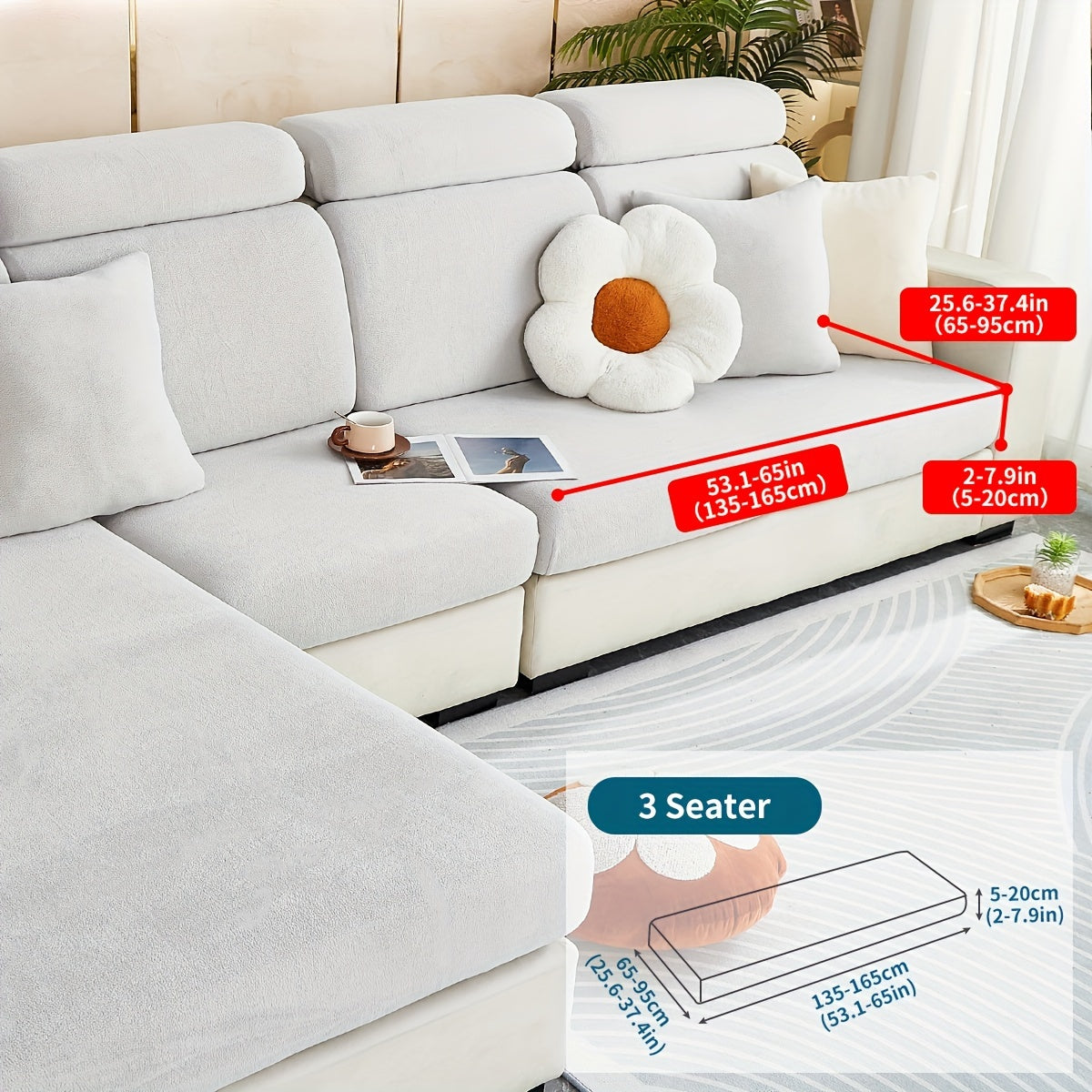 Decor Cedar Orana Non Slip Pet Sofa Cover lifestyle product image for stretch sofa cover in United States