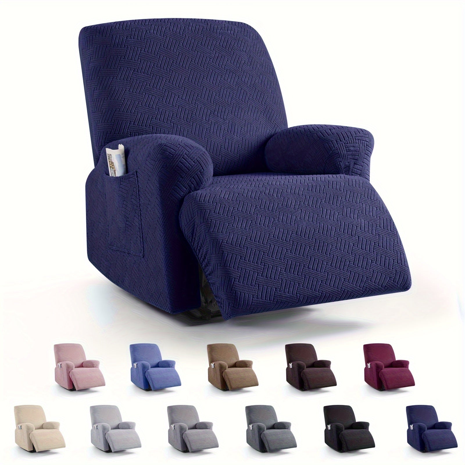 Decor Cedar Greyson Jacquard Recliner Cover lifestyle product image for jacquard recliner cover in United States