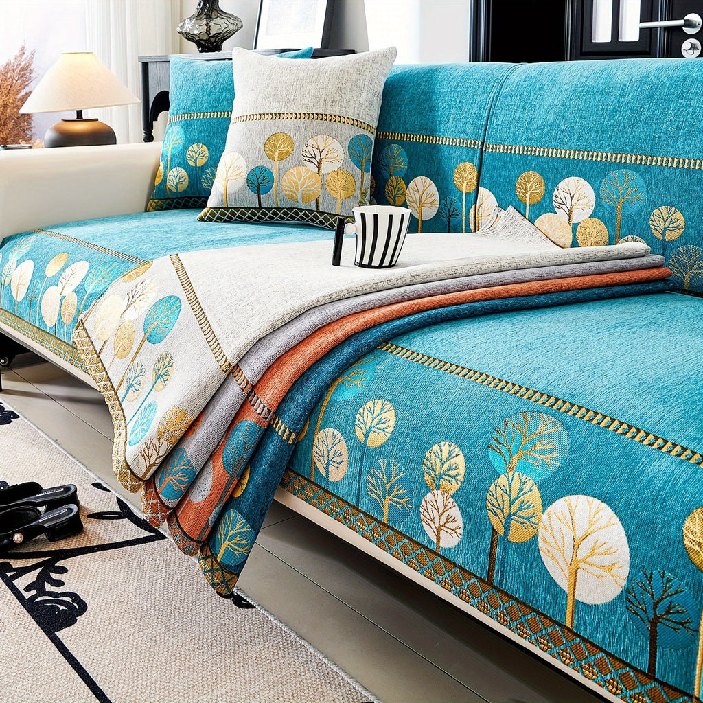 Decor Cedar Sienna Boho Plush Sofa Cover plush sofa cover in United States - color and texture view 3