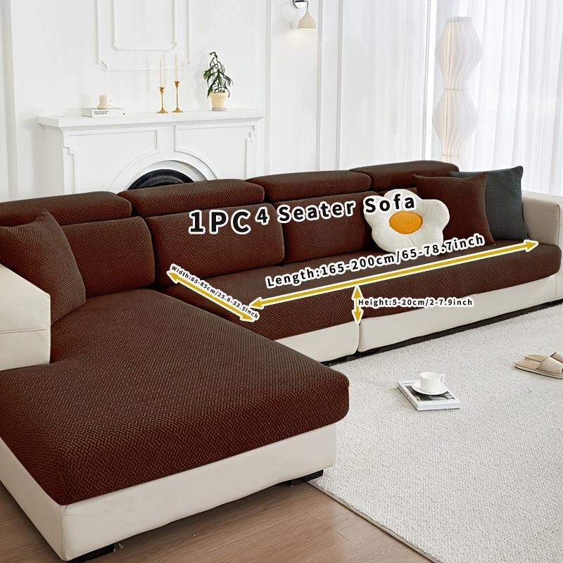 Decor Cedar Ashford Fleece Armchair Cover lifestyle product image for stretch chair cover in United States
