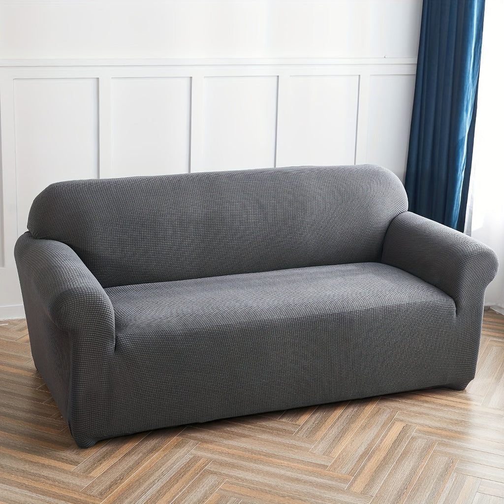 Decor Cedar Calma Plush All Season Sofa Cover stretch sofa cover in United States - color and texture view 5