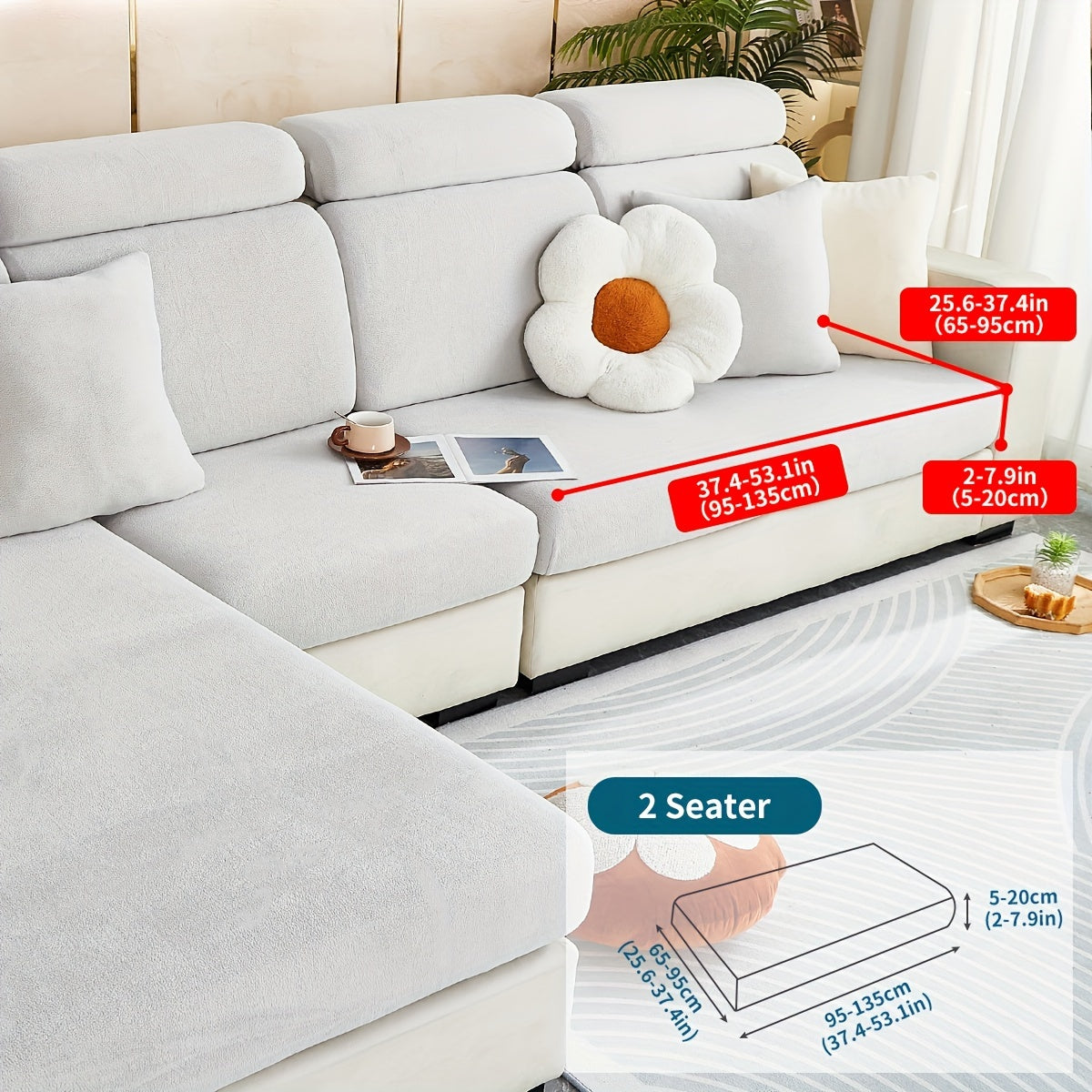 Decor Cedar Orana Non Slip Pet Sofa Cover lifestyle product image for stretch sofa cover in United States