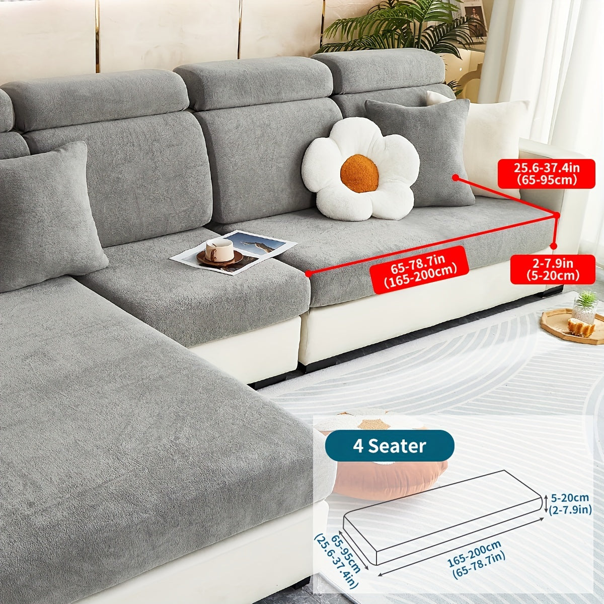 Decor Cedar Orana Non Slip Pet Sofa Cover lifestyle product image for stretch sofa cover in United States