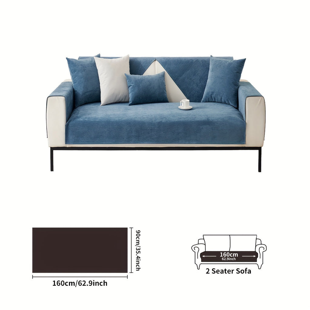 Decor Cedar Haven Pet Friendly Sofa Cover lifestyle product image for stretch sofa cover in United States