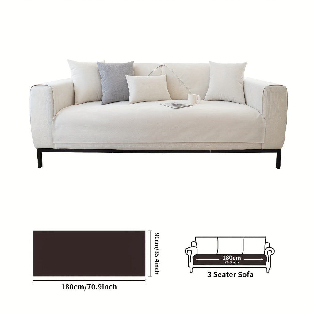 Decor Cedar Haven Pet Friendly Sofa Cover lifestyle product image for stretch sofa cover in United States
