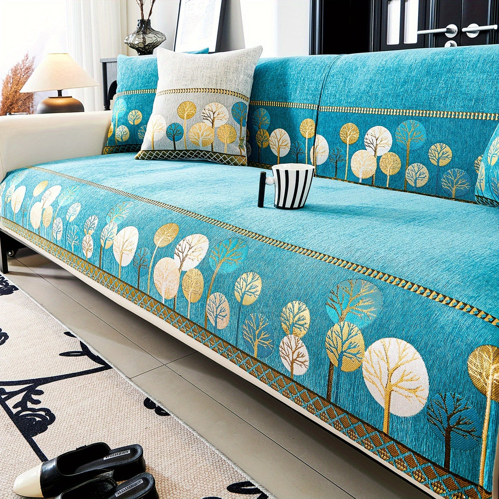 Decor Cedar Sienna Boho Plush Sofa Cover lifestyle product image for boho sofa cover in United States - Gray / Armrest 71.12cm×71.12cm