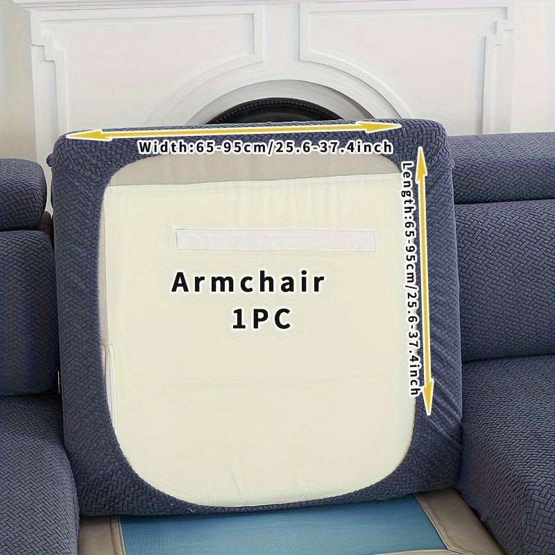 Decor Cedar Ashford Fleece Armchair Cover lifestyle product image for stretch chair cover in United States