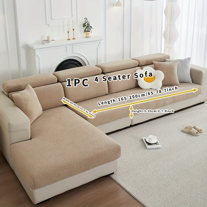 Decor Cedar Ashford Fleece Armchair Cover lifestyle product image for stretch chair cover in United States
