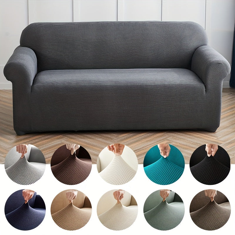 Decor Cedar Calma Plush All Season Sofa Cover plush sofa cover in United States - color and texture view 2