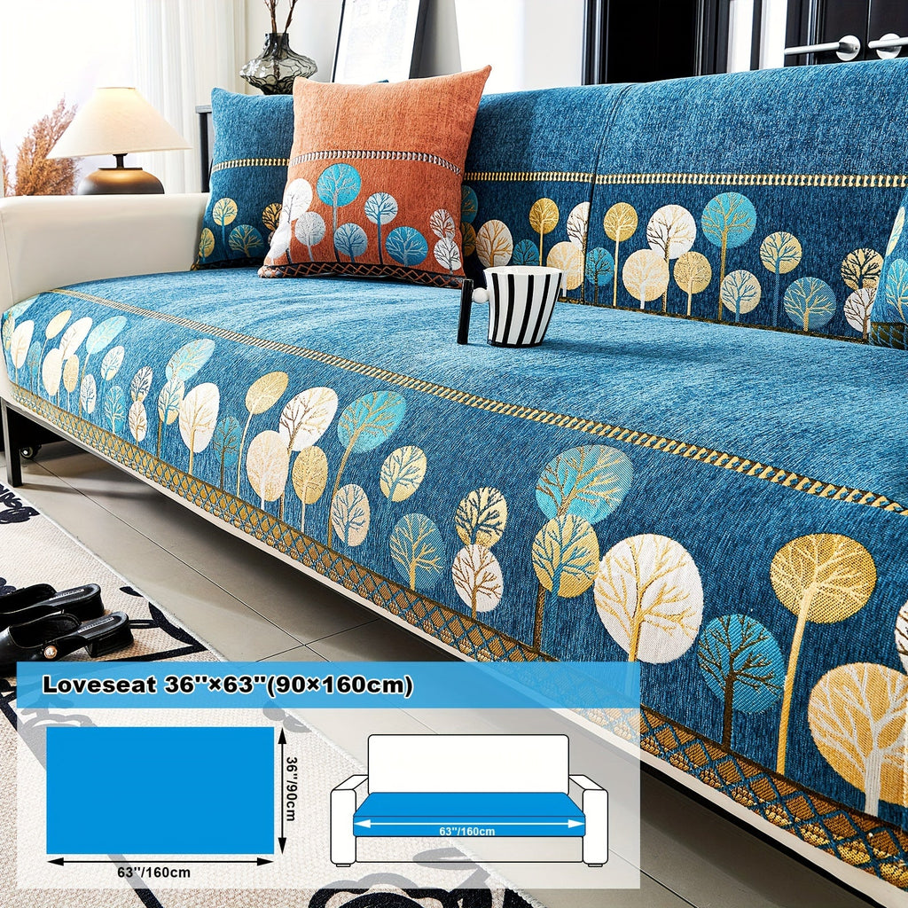 Decor Cedar Sienna Boho Plush Sofa Cover lifestyle product image for boho sofa cover in United States