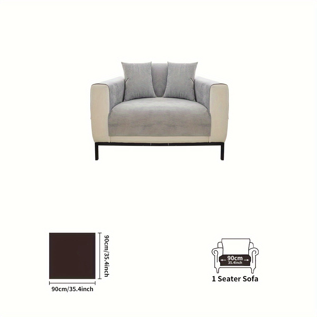 Decor Cedar Haven Pet Friendly Sofa Cover lifestyle product image for stretch sofa cover in United States