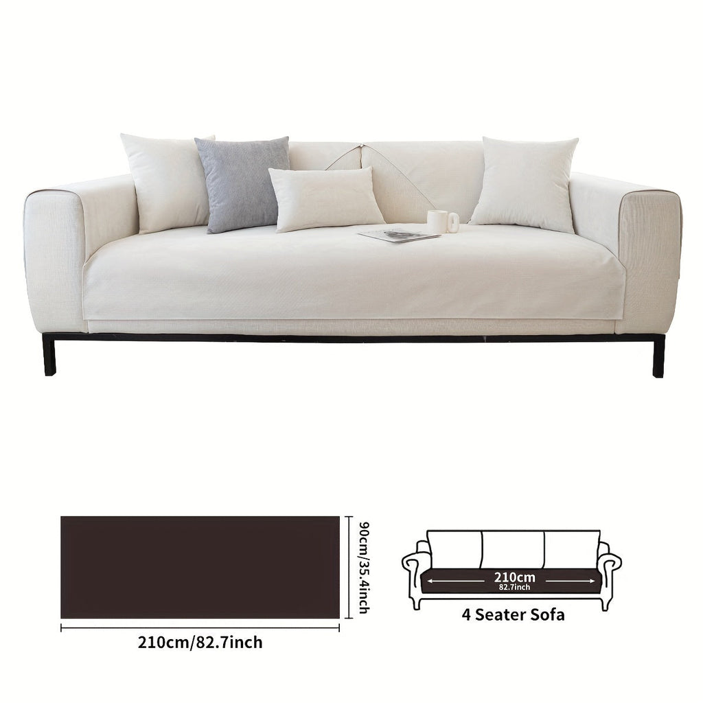 Decor Cedar Haven Pet Friendly Sofa Cover lifestyle product image for stretch sofa cover in United States