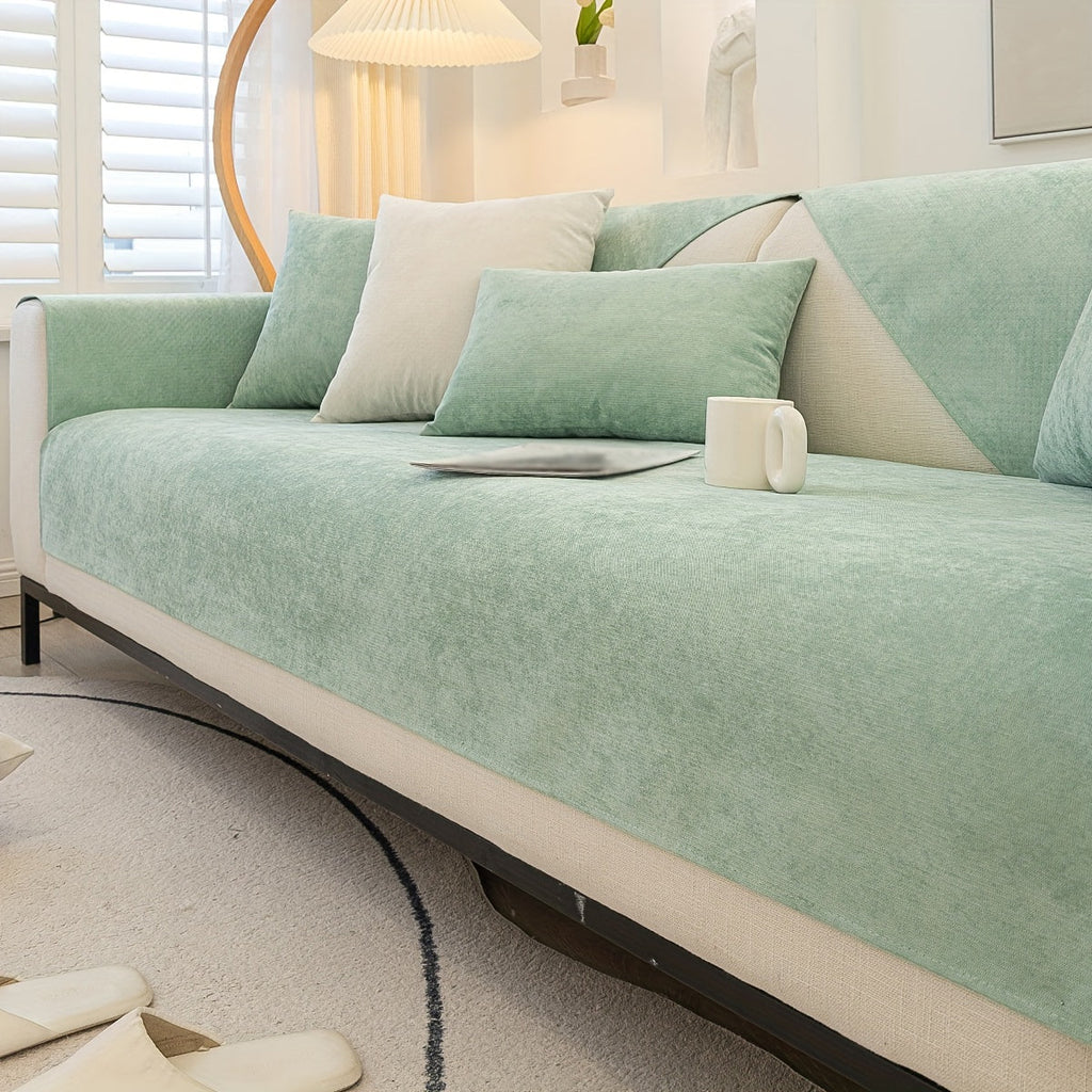 Decor Cedar Haven Pet Friendly Sofa Cover lifestyle product image for stretch sofa cover in United States - White / 35.4"*82.7"/90*210cm