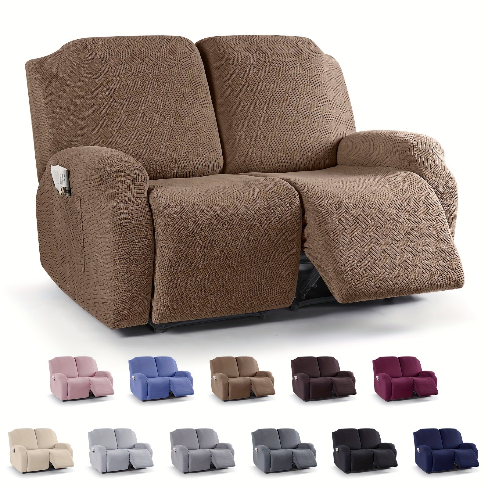Decor Cedar Greyson Jacquard Recliner Cover lifestyle product image for jacquard recliner cover in United States