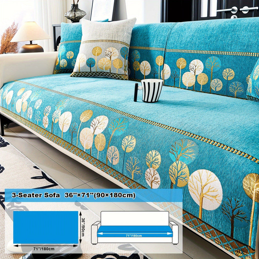 Decor Cedar Sienna Boho Plush Sofa Cover lifestyle product image for boho sofa cover in United States