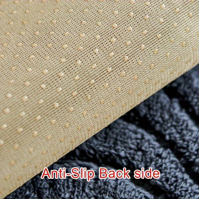 Decor Cedar Velvetta Plush Sofa Cover lifestyle product image for stretch sofa cover in United States - Coffee Color / 4 seats 90*210cm/35.4*82.7inch