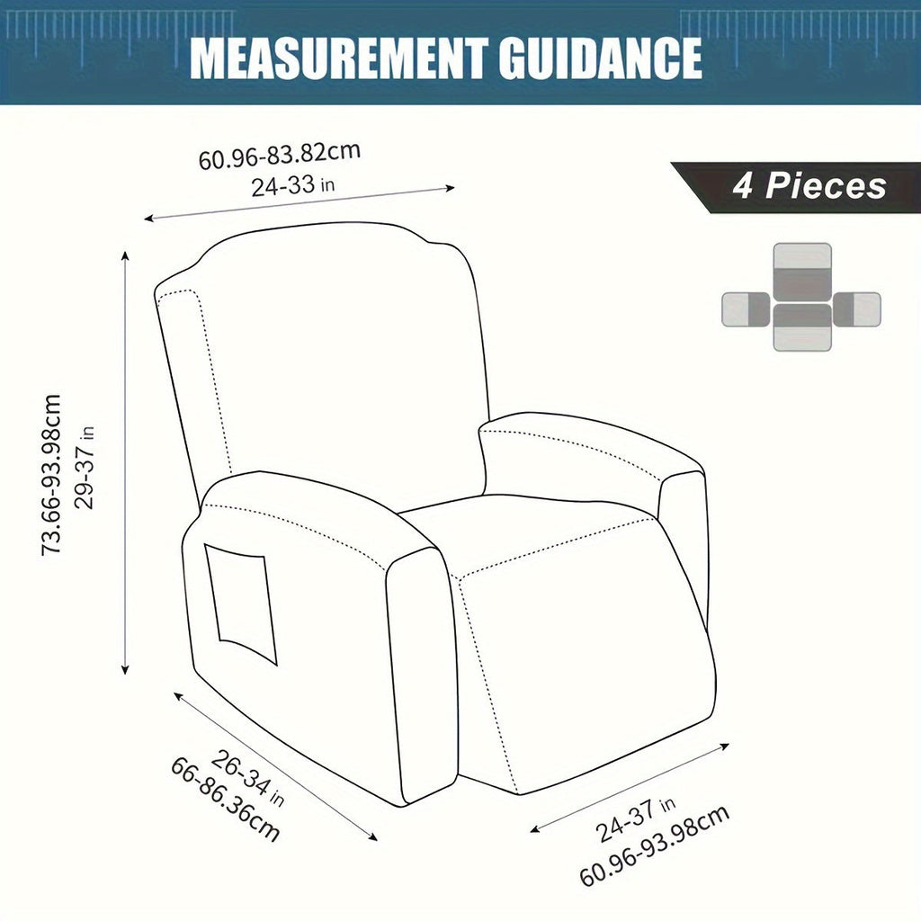 Decor Cedar Greyson Jacquard Recliner Cover recliner sofa cover in United States - color and texture view 3