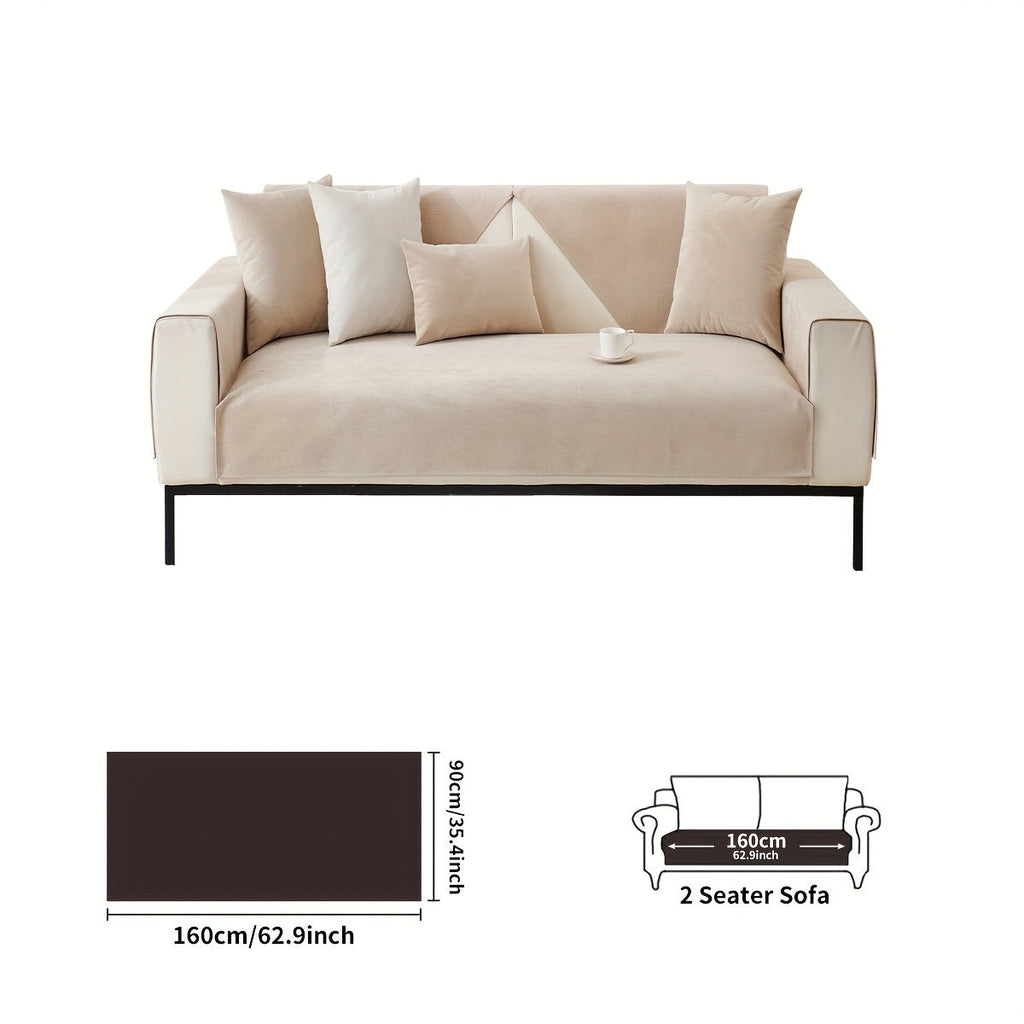 Decor Cedar Haven Pet Friendly Sofa Cover lifestyle product image for stretch sofa cover in United States