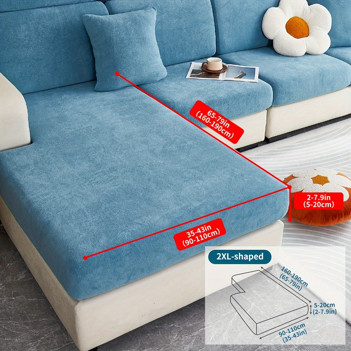 Decor Cedar Orana Non Slip Pet Sofa Cover lifestyle product image for stretch sofa cover in United States