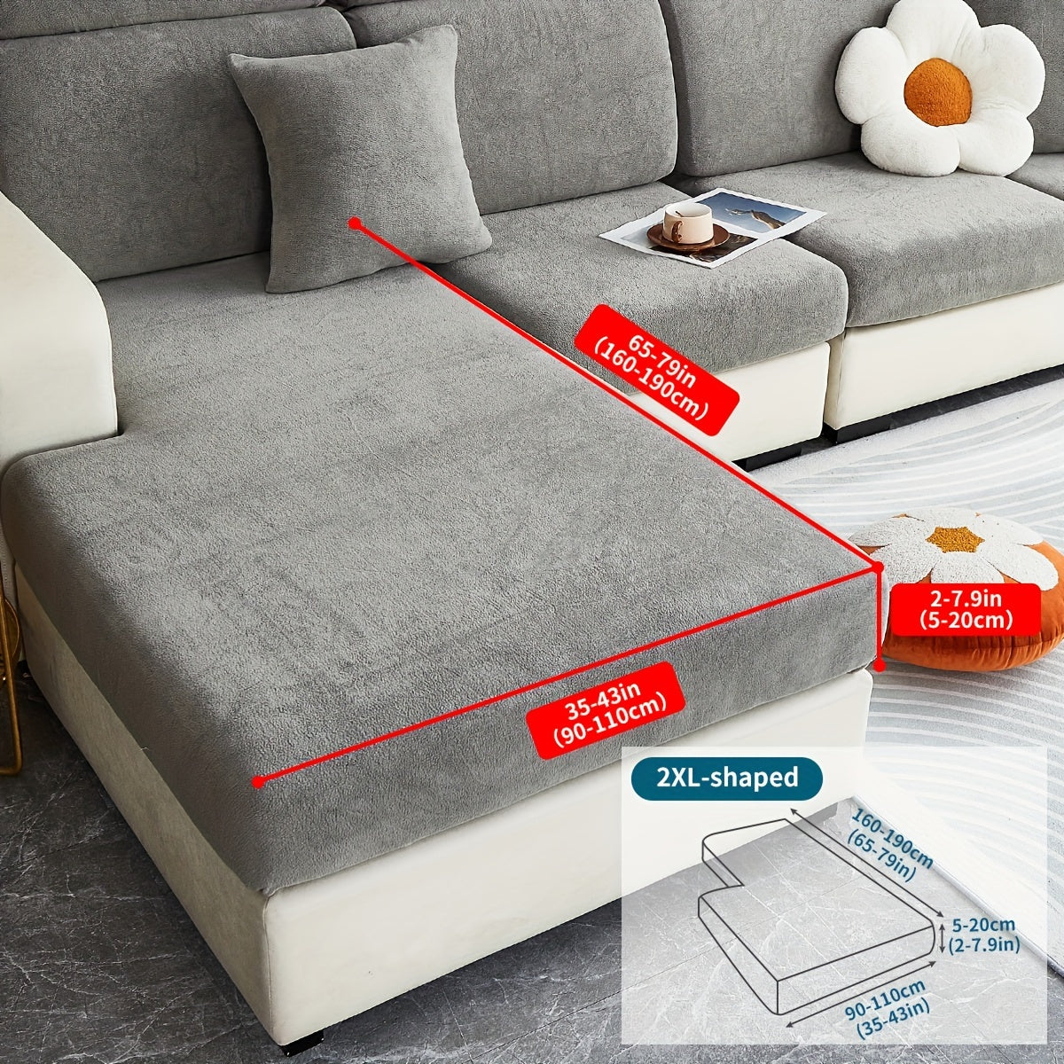 Decor Cedar Orana Non Slip Pet Sofa Cover lifestyle product image for stretch sofa cover in United States