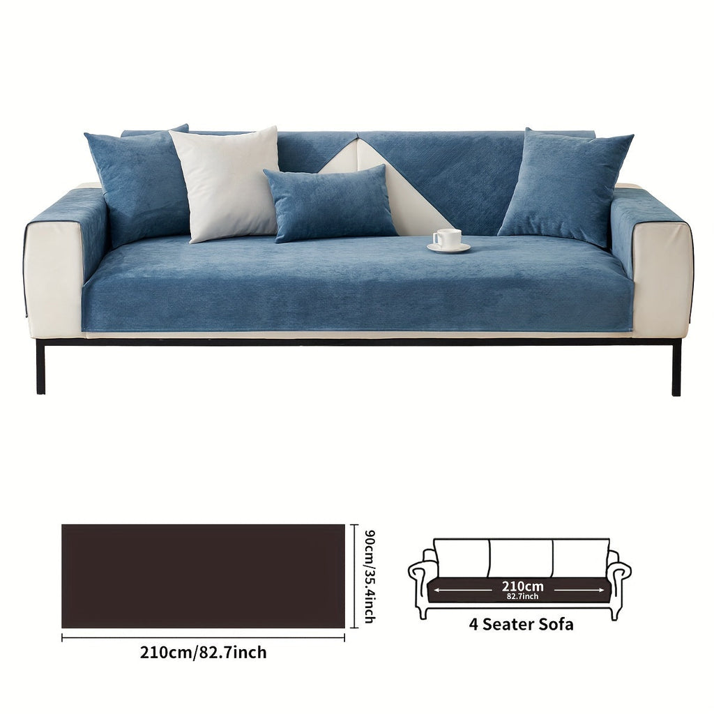 Decor Cedar Haven Pet Friendly Sofa Cover lifestyle product image for stretch sofa cover in United States