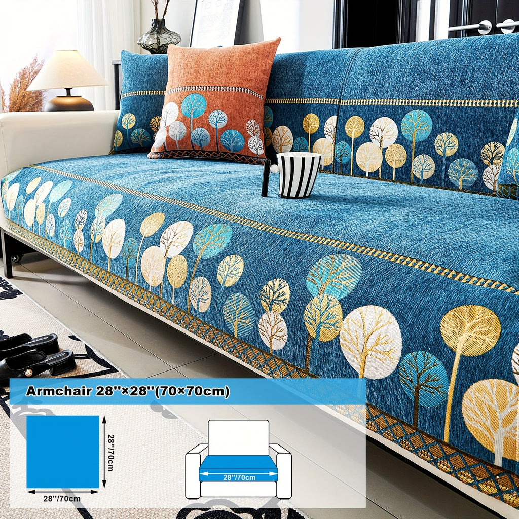 Decor Cedar Sienna Boho Plush Sofa Cover lifestyle product image for boho sofa cover in United States