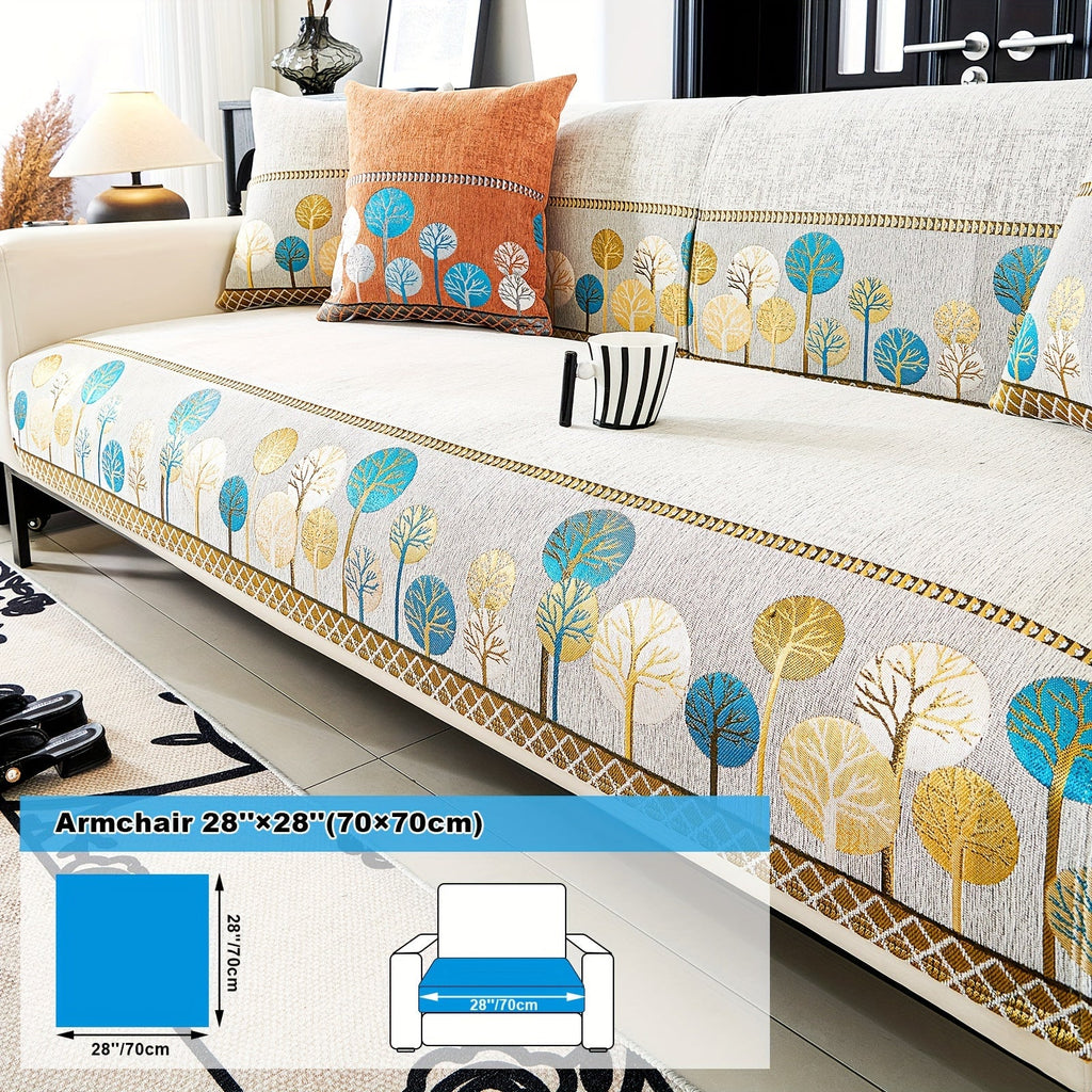 Decor Cedar Sienna Boho Plush Sofa Cover lifestyle product image for boho sofa cover in United States