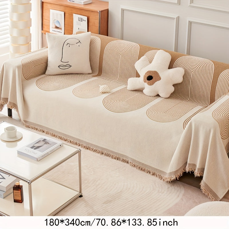 Decor Cedar Marlow Pet Safe Chenille Sofa Cover lifestyle product image for chenille sofa cover in United States