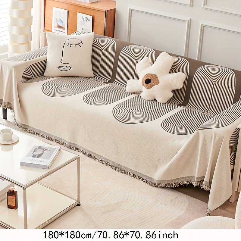 Decor Cedar Marlow Pet Safe Chenille Sofa Cover lifestyle product image for chenille sofa cover in United States