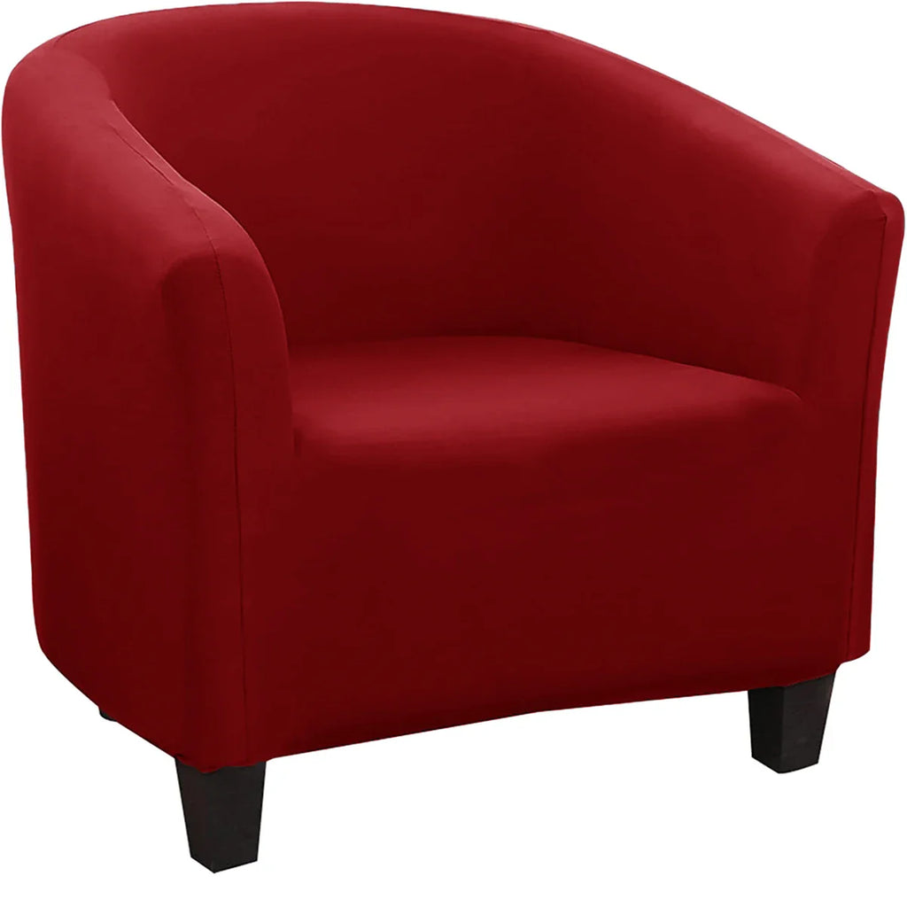 Decor Cedar Monaco Stretch Club Chair Slipcover lifestyle product image for stretch chair cover in United States