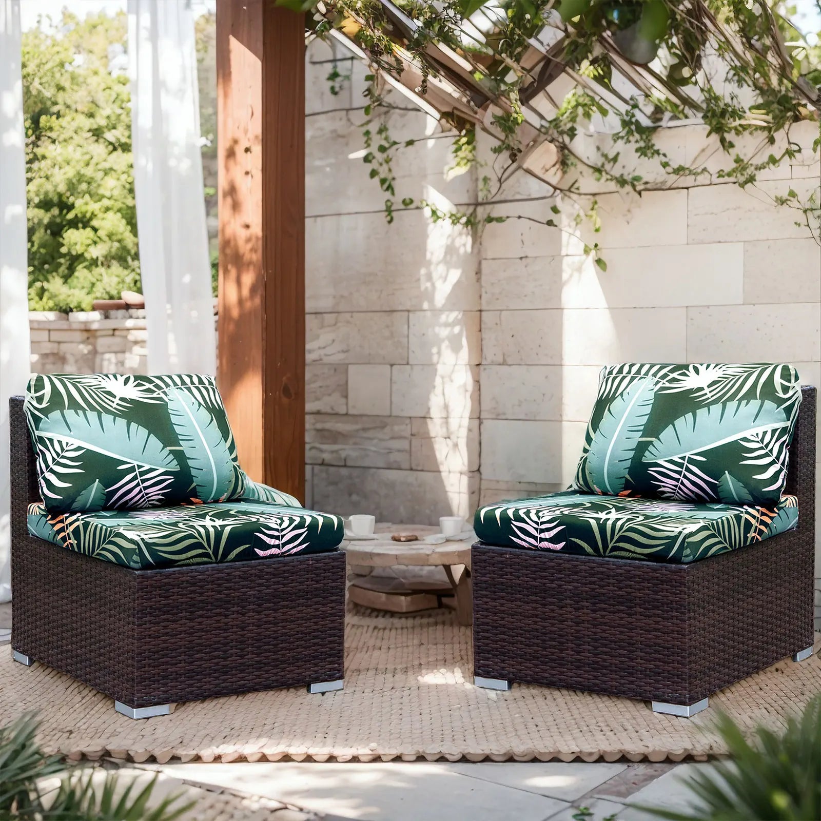 Decor Cedar Avalon Outdoor Patio Cushion Covers outdoor sofa cover in United States - color and texture view 6