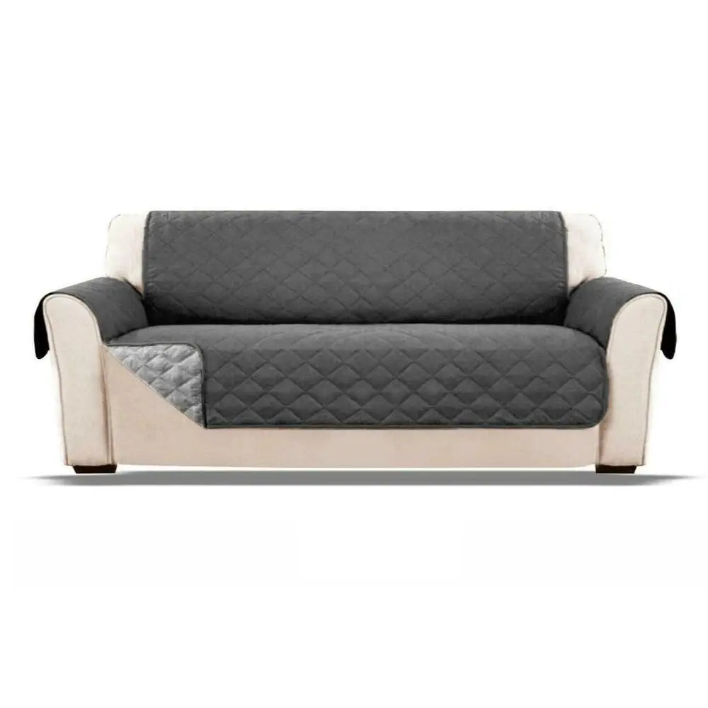 Decor Cedar Quinn Water Resistant Quilted Sofa Cover detail product image for water resistant sofa cover in United States - brown / 1seat