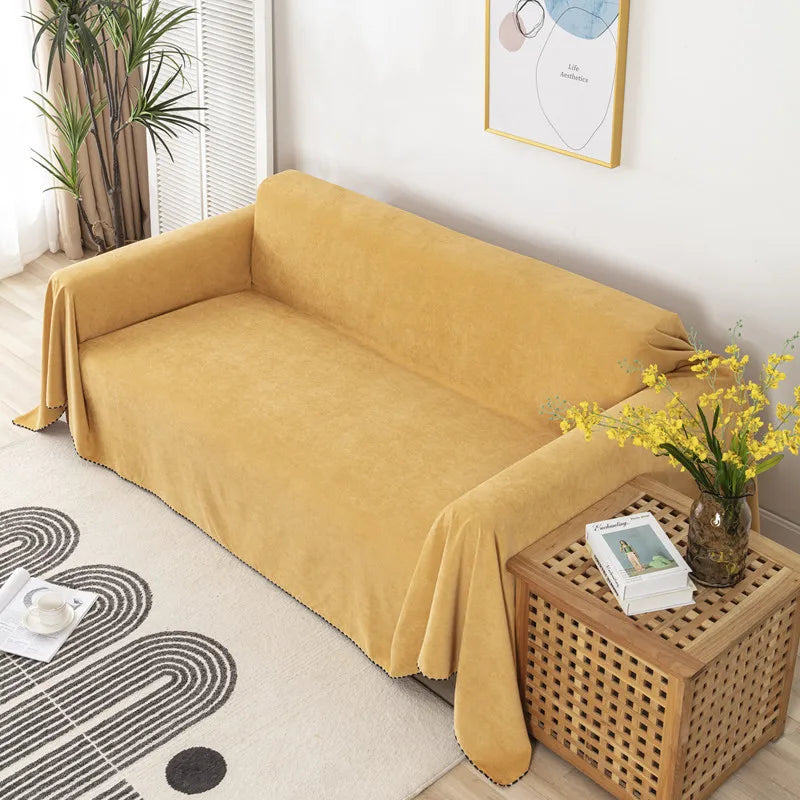 Decor Cedar Slate Water Resistant Sofa Blanket Cover lifestyle product image for water resistant sofa throw cover in United States