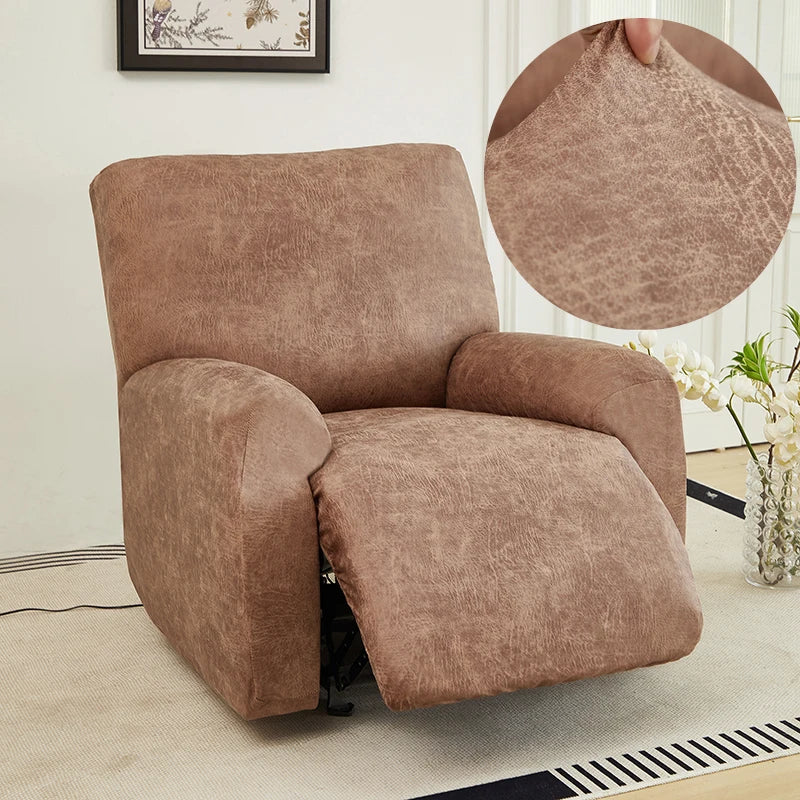Decor Cedar Nero Water Resistant Recliner Sofa Cover lifestyle product image for water resistant recliner cover in United States - 8 color, 1 size