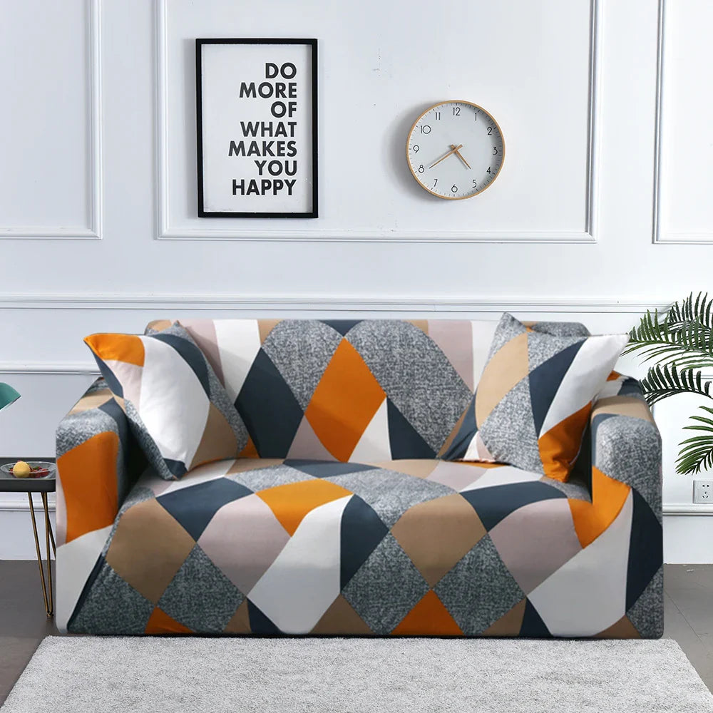 Decor Cedar Celeste Floral Stretch Sofa Cover lifestyle product image for stretch sofa cover in United States - 03 color, 1 size