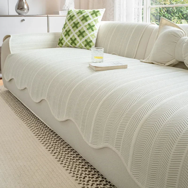 Decor Cedar Breeze Summer Cool Sofa Cover stretch sofa cover in United States - color and texture view 6