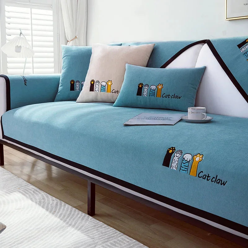 Decor Cedar Como Water Resistant Chenille Cushion Cover sofa cushion cover in United States - color and texture view 6