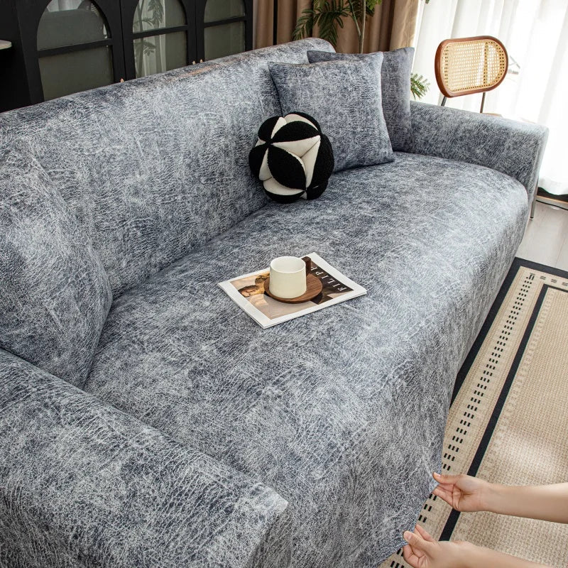 Decor Cedar Aria Water Resistant Stretch Sofa Cover stretch sofa cover in United States - color and texture view 5