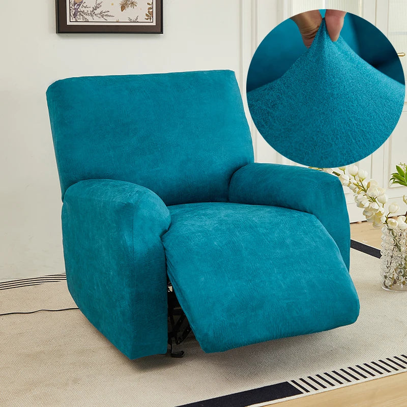 Decor Cedar Nero Water Resistant Recliner Sofa Cover recliner sofa cover in United States - lifestyle fit detail 4