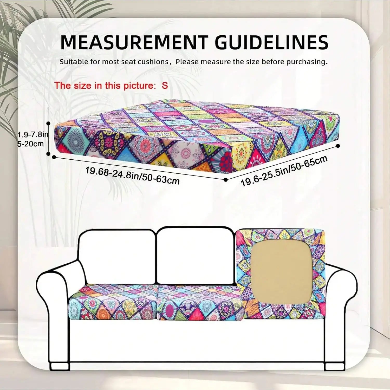 Decor Cedar Palm Cove Outdoor Cushion Covers lifestyle product image for weather resistant sofa cushion cover in United States - COLOR1 / L