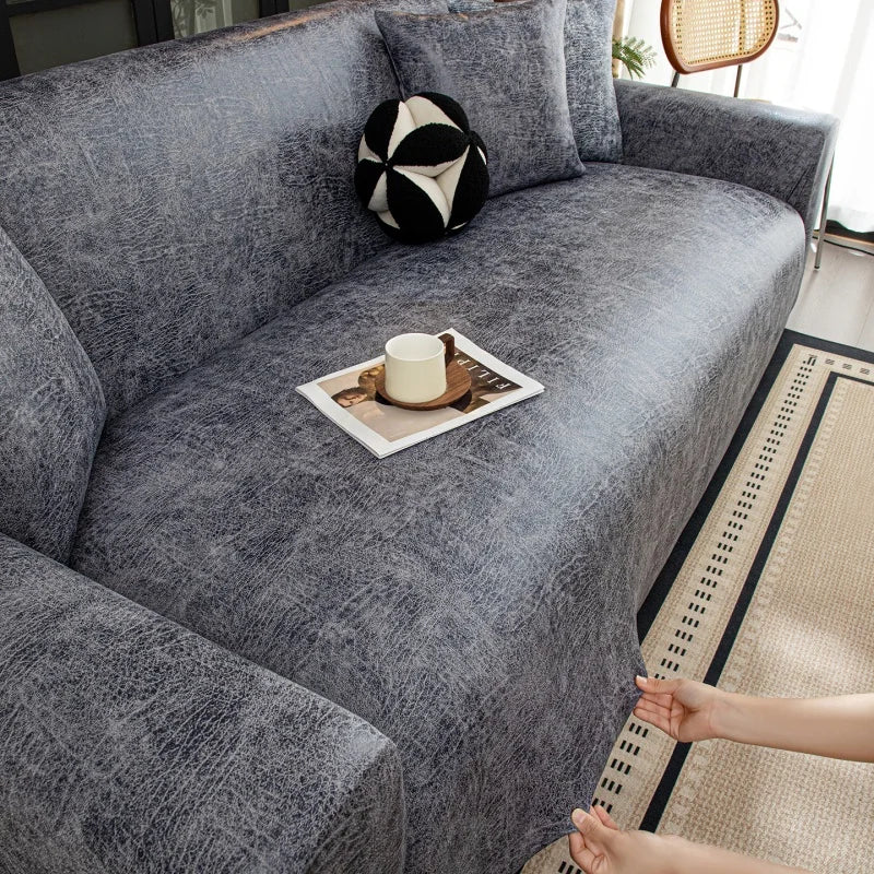 Decor Cedar Aria Water Resistant Stretch Sofa Cover stretch sofa cover in United States - color and texture view 8